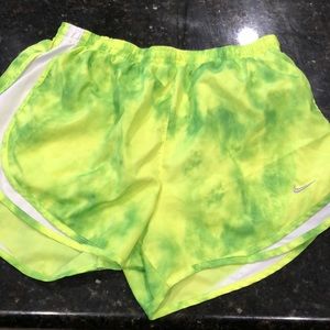 Neon marble green Nike shorts